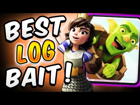 DOMINATE  w/ LOW Card Levels! Original Log Bait Deck — Clash Royale