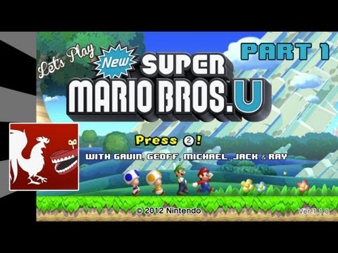 Let's Play - New Super Mario Bros. U Part 1 | Rooster Teeth