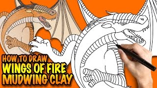 How to draw Wings of Fire Mudwing Clay - Easy step-by-step drawing lessons for kids