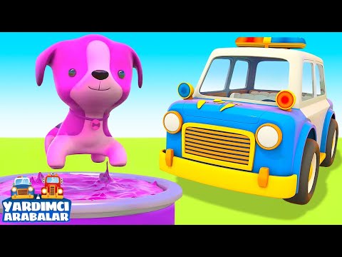 🔴 Yardımcı Arabalar ve Köpekçik! Bebekler için ÇİZGİ FİLM