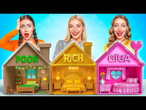One Colored House Rich vs Broke vs Giga Rich | Funny Moments by Multi DO Girls
