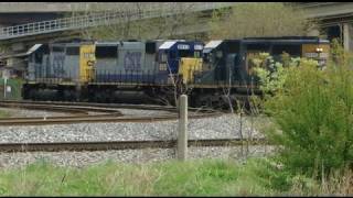 preview picture of video 'CSX & MARC In Baltimore City'