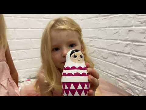 Миниатюра изображения товара Матрешка сувенирная Брестская Фабрика Сувениров Набор матрешек / 5325 (розовый)