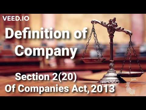 Definition of Company|By Krishnam Tiwari|Section 2(20) of Companies Act,2013|