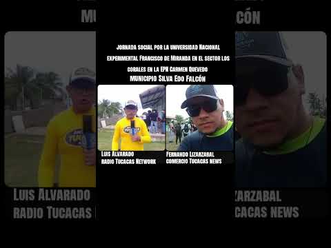 jornada social por la universidad Francisco de Miranda municipio Silva estado Falcón. #23julio