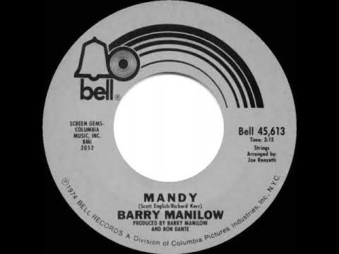 1975 HITS ARCHIVE: Mandy - Barry Manilow (a #1 record--mono 45)