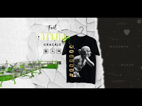 Digital printing over Crackle