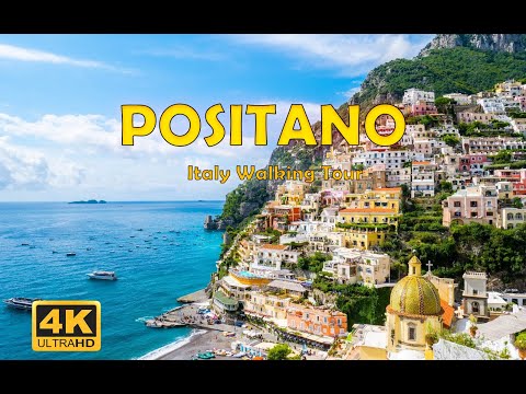 Positano Italy Walking Tour in 4K - Summer 2022 - Amafli Coast