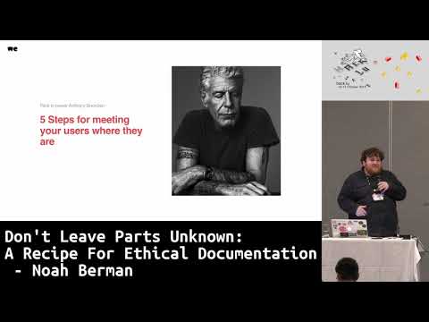 Hack.lu 2018 LT: Don't Leave Parts Unknown: A Recipe For Ethical Documentation - Noah Berman