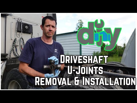 Removal & Installation Of Heavy Truck Driveshaft U-Joints - Save $500 DIY ⚙️⚙️⚙️