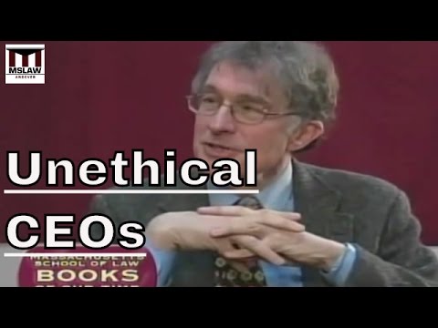 Why is there no penalty for CEO's unethical behavior?