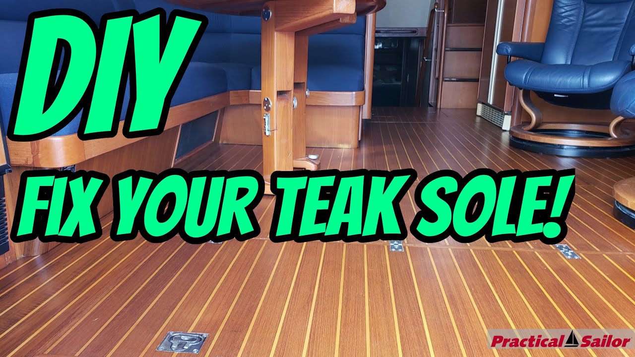 Teak and Holly Sole Repair The RIGHT Way! Sailboat DIY Projects