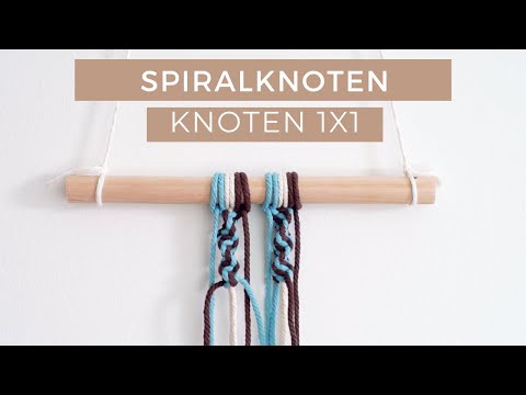 Spiral Knot Instructions I Macrame Knot 1x1 I For Beginners I Macrame Basics