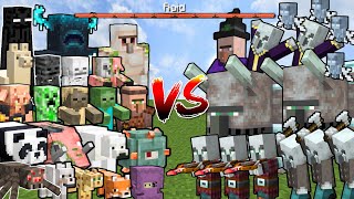 Download lagu RAID (7 WAVES) vs ALL MINECRAFT MOBS x50 | Minecraft Mob Battle mp3