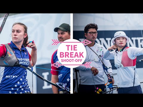 USA takes Korean favourites to recurve mixed team shoot-off | Fivics tiebreak