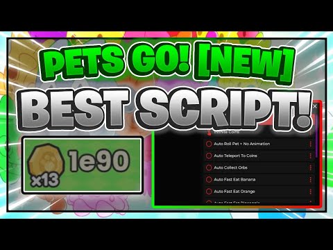 Pets Go! Script GUI Hack INFINITE COINS AUTO ROLL + MORE PASTEBIN 2024