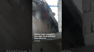 Detik-detik Anak Kecil yang Selamat dari Gempa dan Tersangkut di Reruntuhan, Ucap Kalimat Syahadat