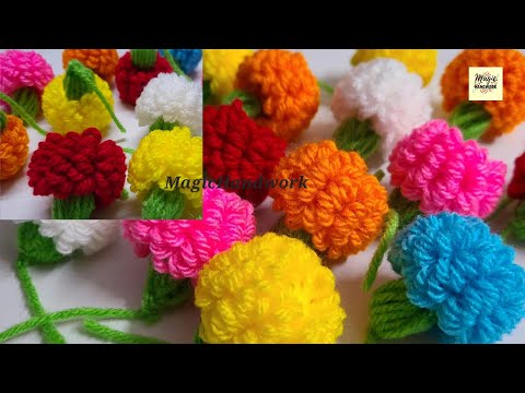 🌼Making Marigold Flowers from Mould, Marigold Flower Patterns, Flowers For Garland, Loom Flowers ...
