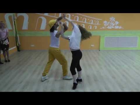 Zouk Class 10.06.13 at Brazuka Dance School - Wakko, Nastya