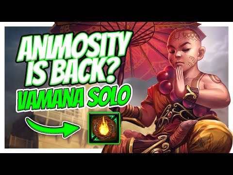 IS ANIMOSITY AVAILABLE AGAIN? - Smite Ranked Vamana solo