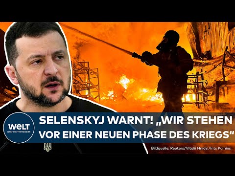 PUTINS KRIEG: Selenskyj warnt vor neuer Kriegsphase! Heftiger Gleitbomben-Angriff auf Charkiw
