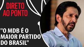 Ricardo Nunes: ‘O MDB não vai apoiar Lula’