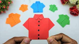 How to Make Paper Shirt | Origami T Shirt | Easy Paper Crafts Step by Step