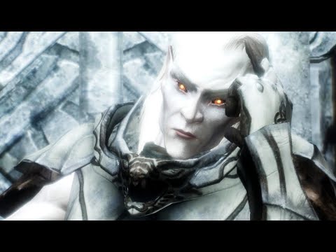 "ARCH-CURATE VYRTHUR" Boss Fight ON SURVIVAL MODE - Skyrim Dawngaurd DLC (Anniversary Edition)