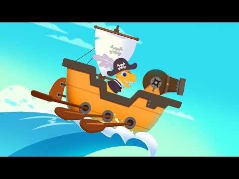 Dinosaur Pirate Games for kids Video