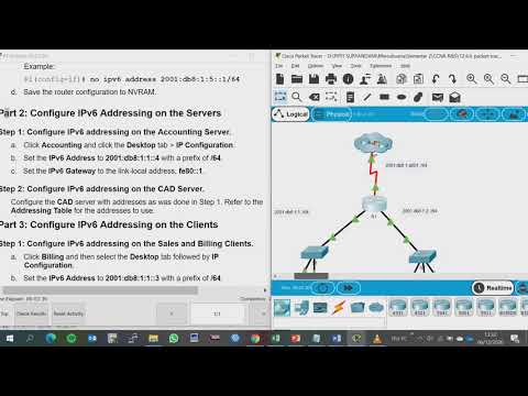 12.6.6 - Packet Tracer - Configure IPv6 Addressing