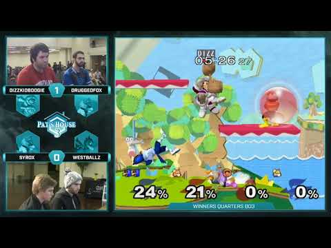PH3 - Westballz & Syrox vs. Druggedfox & dizzkidboogie - SSBM Winners Quarters - Smash Melee