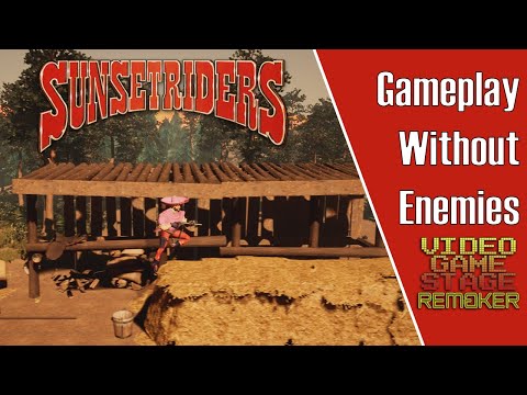 Sunset Riders Stage Remake - Gameplay (No Enemies)