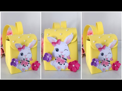 MOCHILA FEITA COM CAIXA DE LEITE |DIY Sua Festa