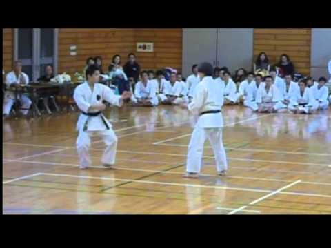 空手道剛柔流泉武会総本部：組手の投げと崩し