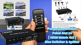 HDMI Matrix 4x2 🔥 Switcher & Splitter 4 in 2 out 4K 🔥 Unboxing + Review