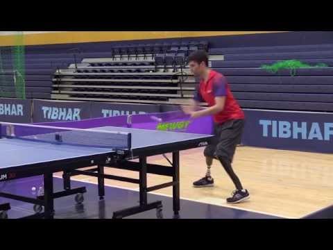 Parapan Am table tennis athletes training