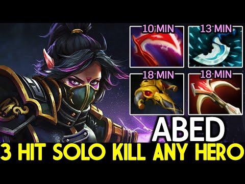 ABED [Templar Assassin] Unreal Damage 3 Hit Solo Kill Any Hero Dota 2