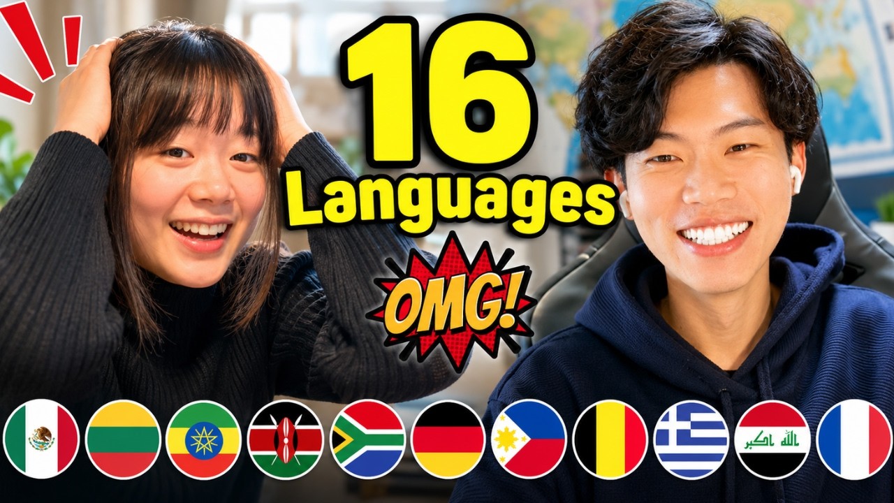 I Suddenly Spoke 16 Languages… Their Reactions Were Too Cute!