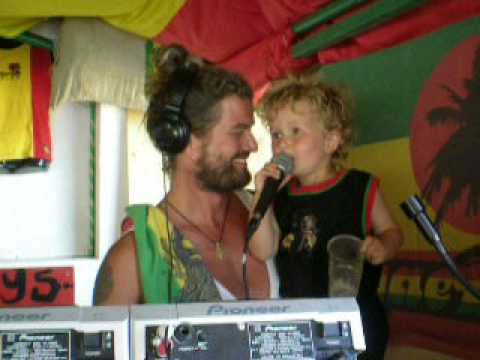 Dj Don Arco and his son MC Zion playing DUB wise inna Global Reggae Bar Ibiza May 2013