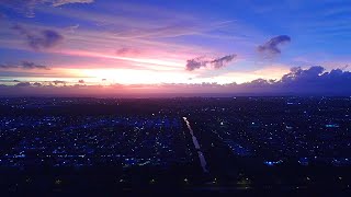 Drönare - Vacker solnedgång i Malaysia