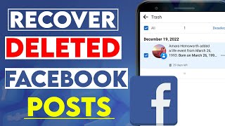 How To Recover Deleted Posts/Photos/Videos on Facebook | Find Deleted Facebook Posts