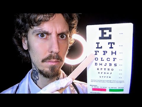 ASMR LENS 1 OR 2? EYE EXAM👨‍⚕️🩺 DOCTOR ROLEPLAY FOLLOW MY SLEEP INSTRUCTIONS LIGHT TESTS FALL ASLEEP