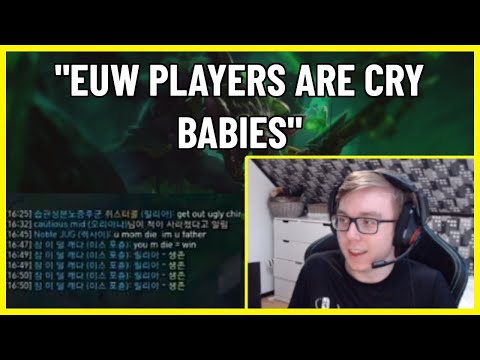 THEBAUSFFS Compares TOXICITY in KOREA vs EUW