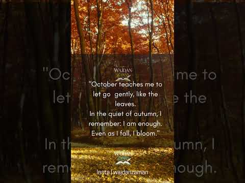 Let Go Like Autumn Leaves | Self Love in October 🍂#SelfLove #LetGo #HealingSeason #short #Nature