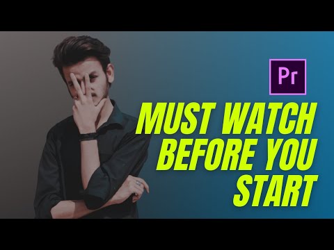 Before you Start Learning Adobe Premiere Pro CC Class 1 - Urdu / Hindi