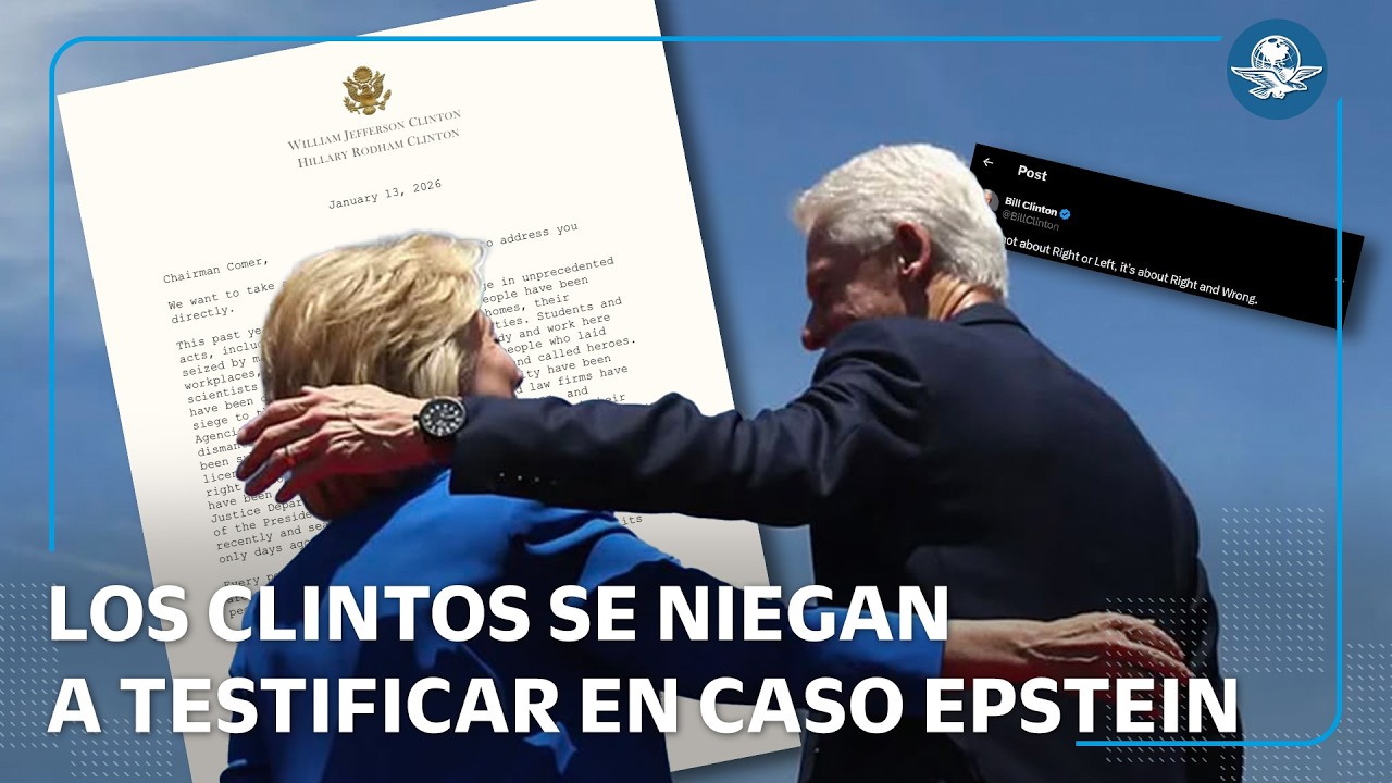 Bill y Hillary Clinton ignoran citación del Congreso por caso Epstein