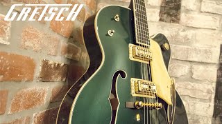 Video thumbnail for Gretsch G6196T-59 Vintage Select Edition '59 Country Club Hollow Body with Bigsby | Gretsch Guitars by Gretsch Guitars