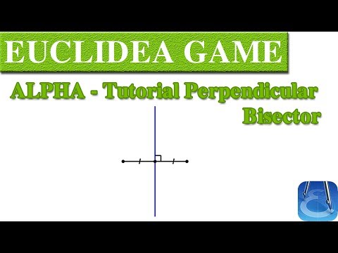 Euclidea (Alpha) Tutorial Perpendicular Bisector | Online Courses | Math Games | Math Garden 🌟🌟🌟
