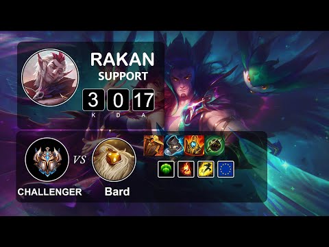 CoreJJ Team Liquid Support Rakan vs Bard - LOL EUW Challenger Season 11 Patch 11.20