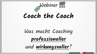 Webinar   'Coach the Coach' - Teaser